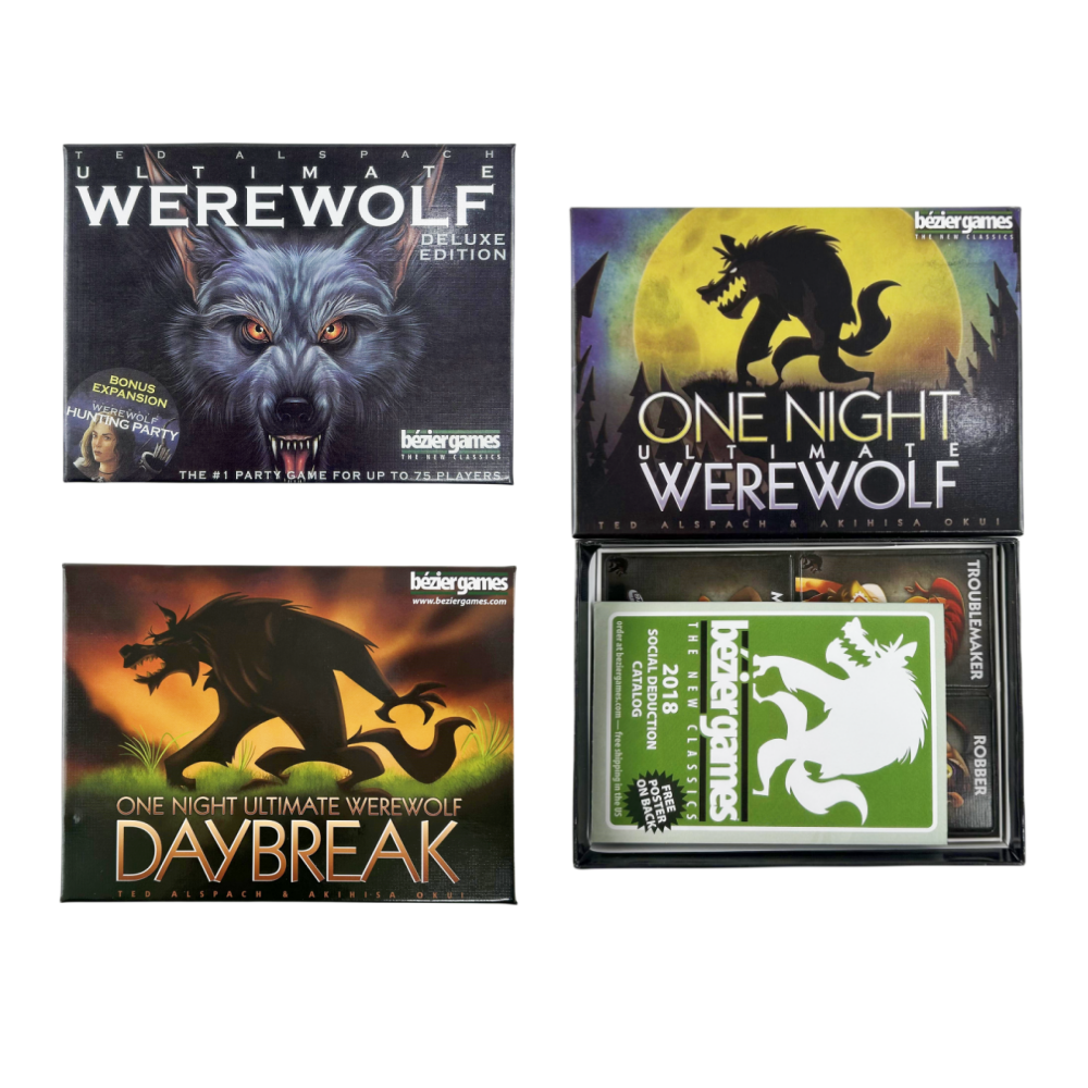 Board Game Villainous - One Night Ultimate Werewolf Cards Collection