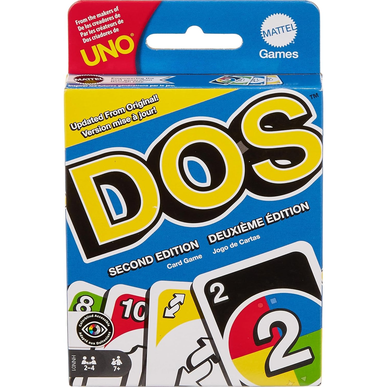 Cooperative Card Game - Original 2026 New Mattel UNO DOS