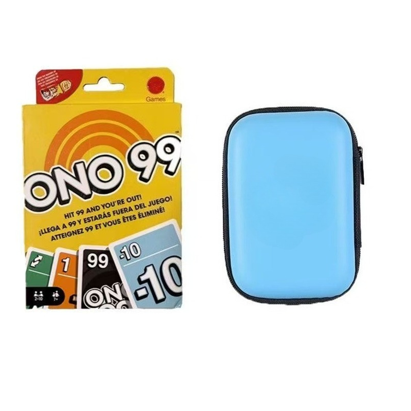 Cooperative Card Game - ONO99 Matching Cards Travel Zipper Case