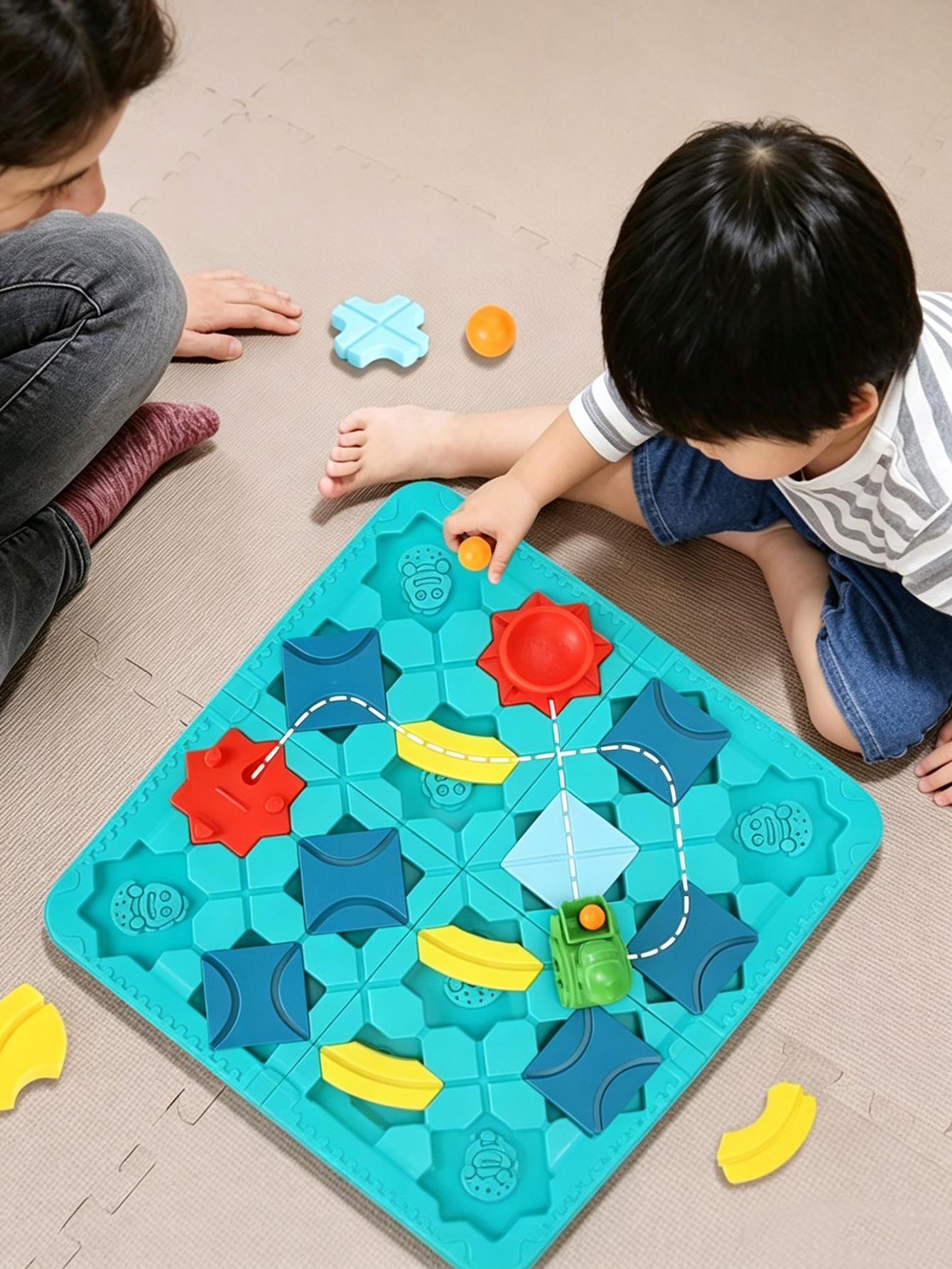 Board Game Path - Logical Road Builder Maze Toy for