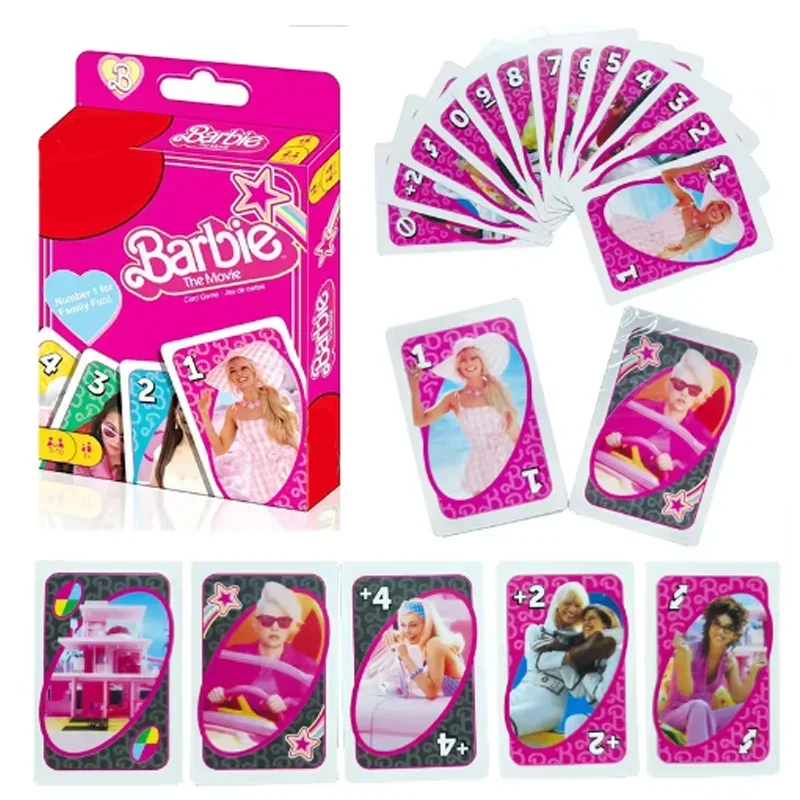 Cooperative Card Game - Mattel Games UNOes Barbie Doll Card