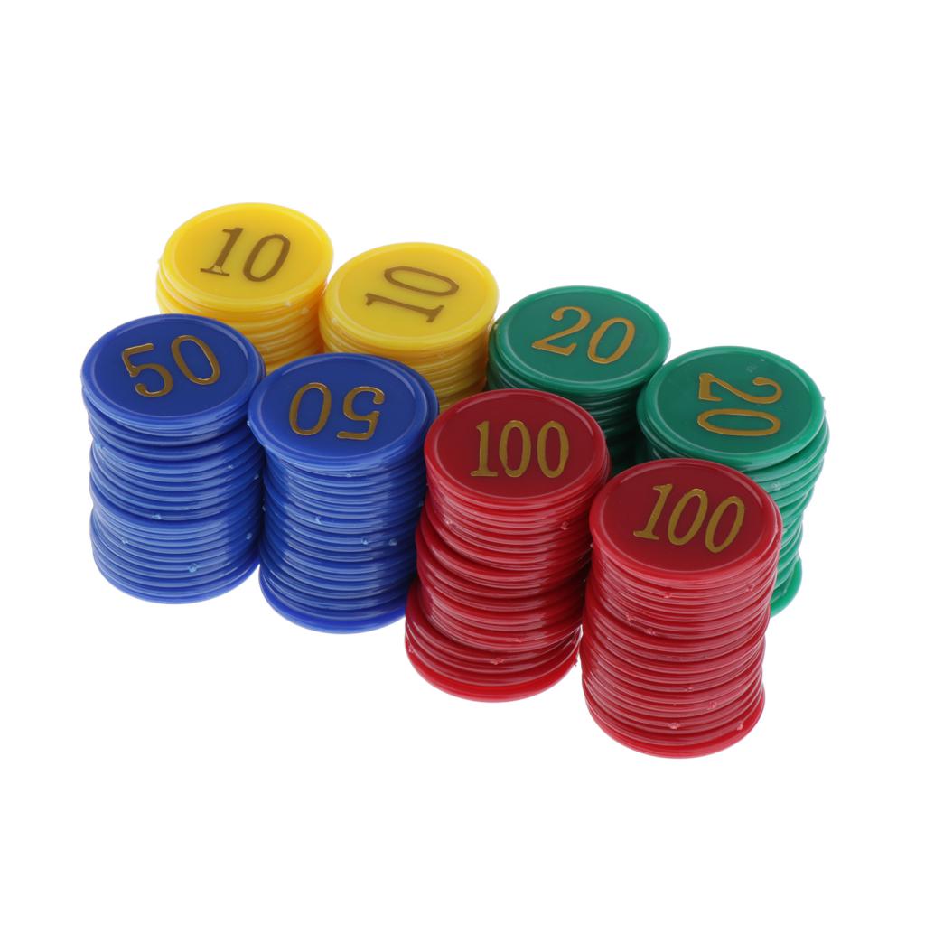 Board Game Verdant - Multicolor Plastic Board Game Poker Chips