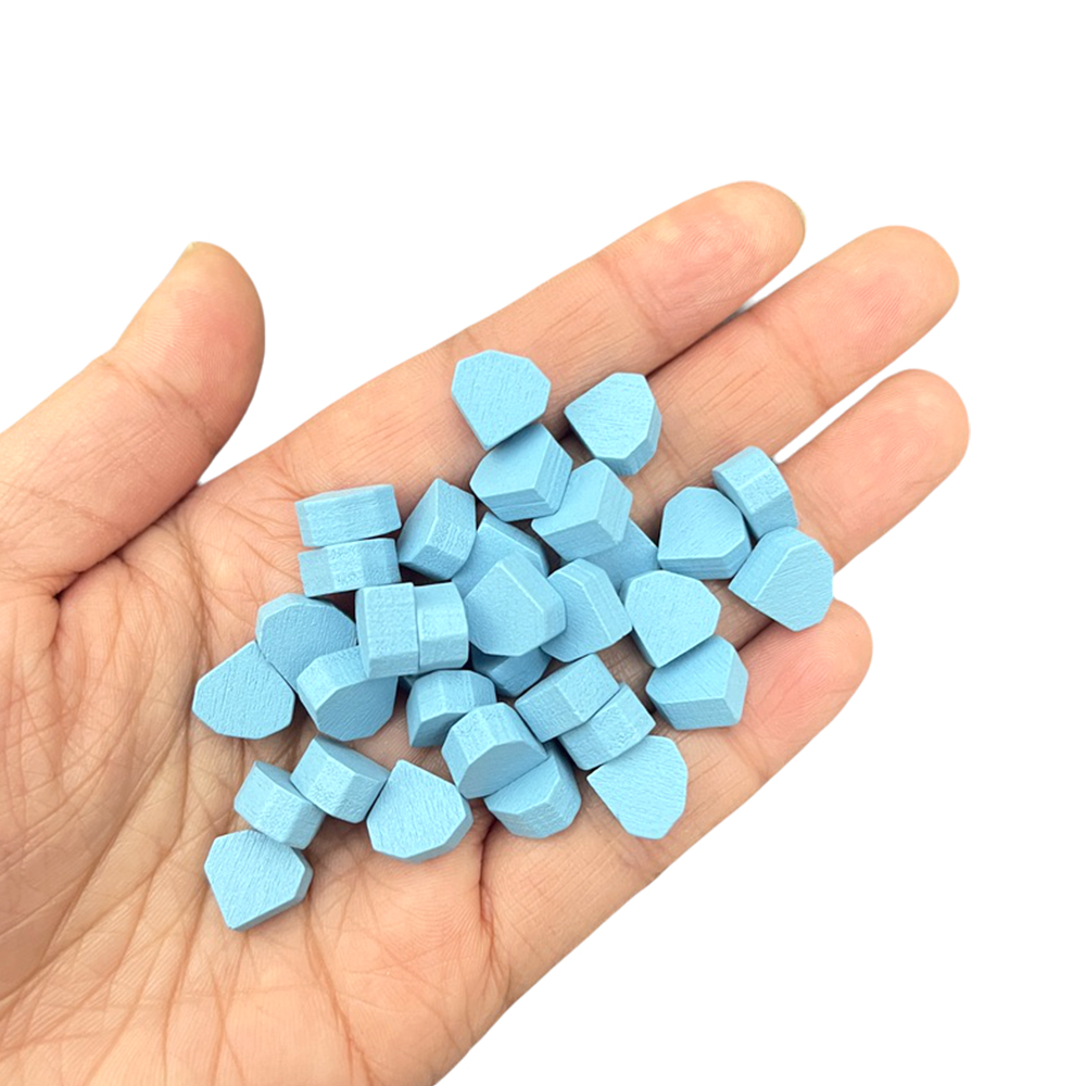 Board Game Verdant - 50PCS/100PCS 10mm Wooden Game Tokens -Blue