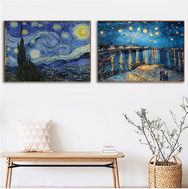 Board Game Bang - Van Gogh Starry Night Abstract Landscape