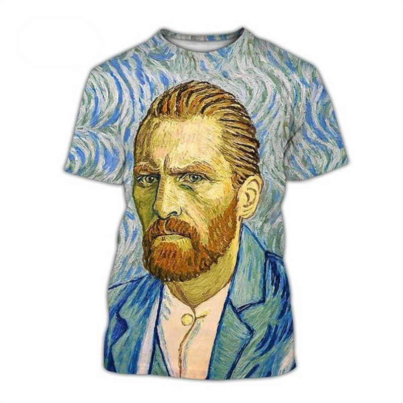 Vincent Van Gogh Pattern T Shi - Board Game Bang recensie en prijs