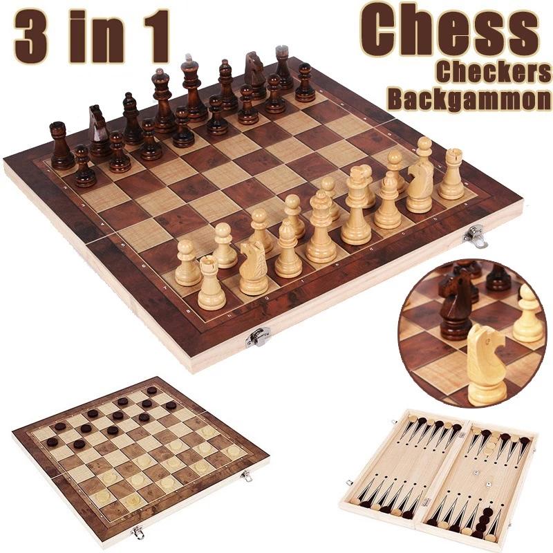 3 in 1 Chess Board, Folding Wo - Board Game Operation recensie en prijs
