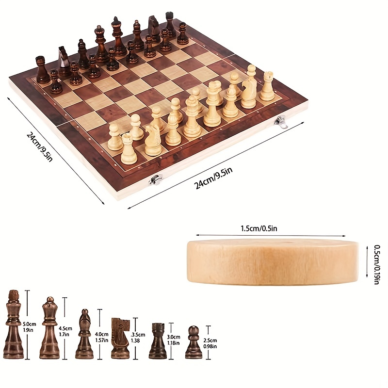 3 in 1 Chess Board, Folding Wo - Board Game Operation recensie en prijs