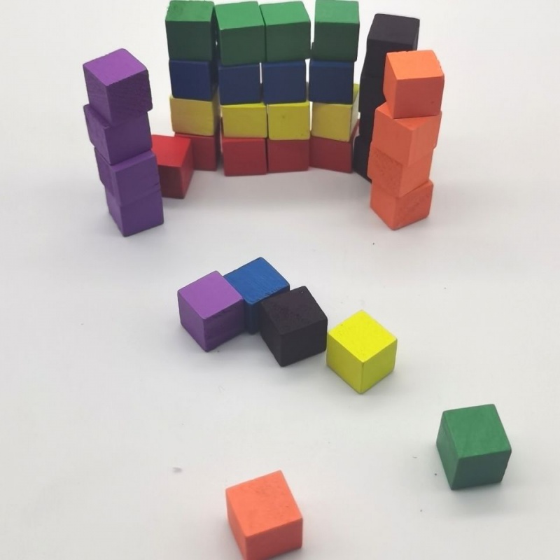 100Pcs/lots 10mm Wood Cubes Co - Board Game Verdant recensie en prijs