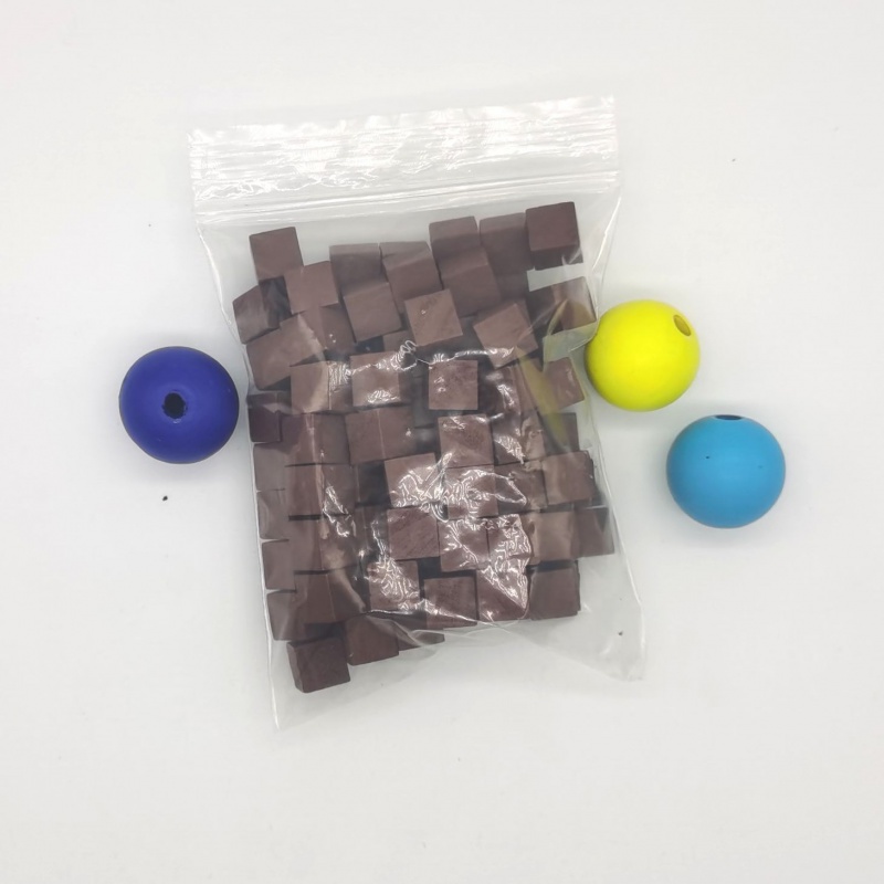 100Pcs/lots 10mm Wood Cubes Co - Board Game Verdant recensie en prijs