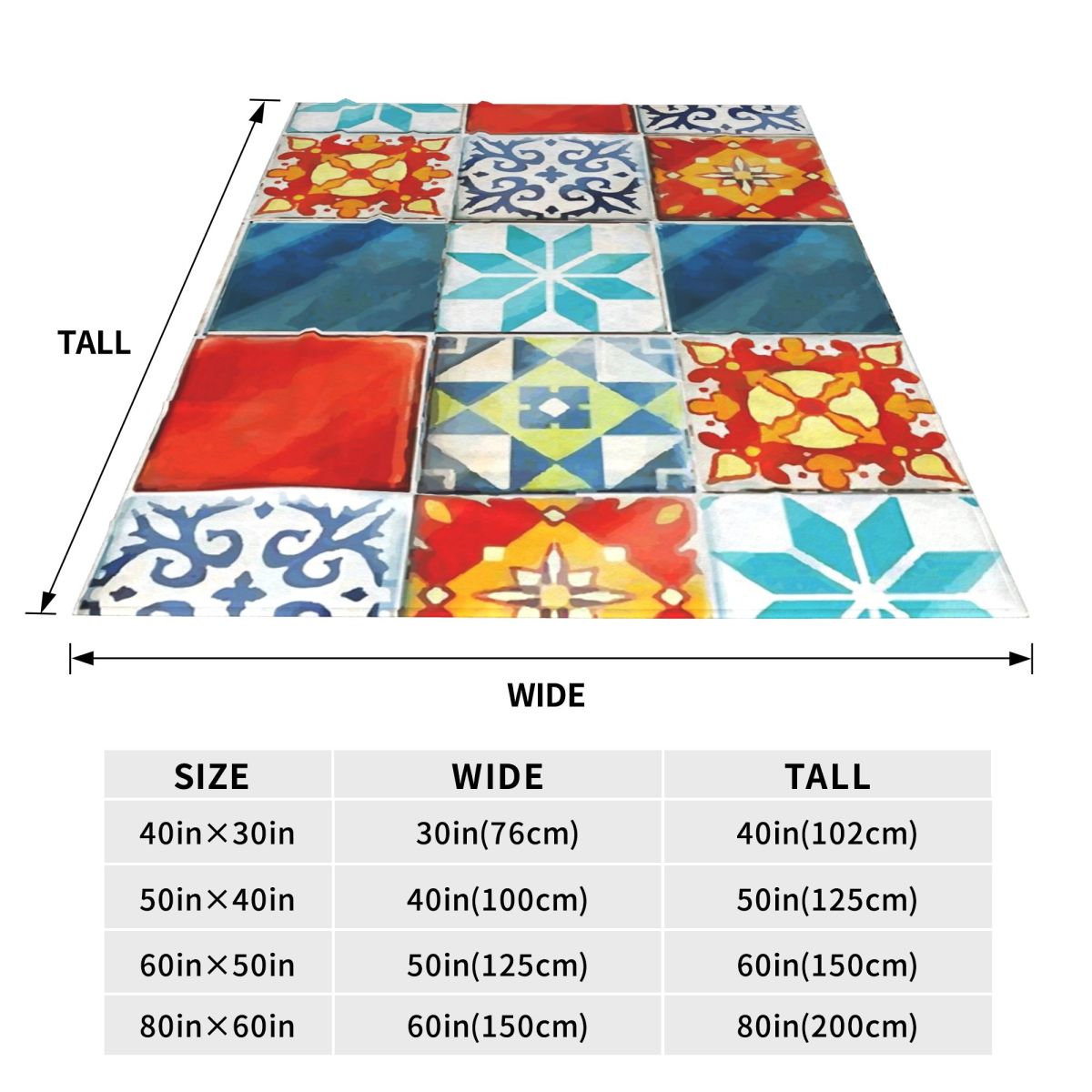 Colorful Azulejos Tiles From A - Board Game Quilt recensie en prijs