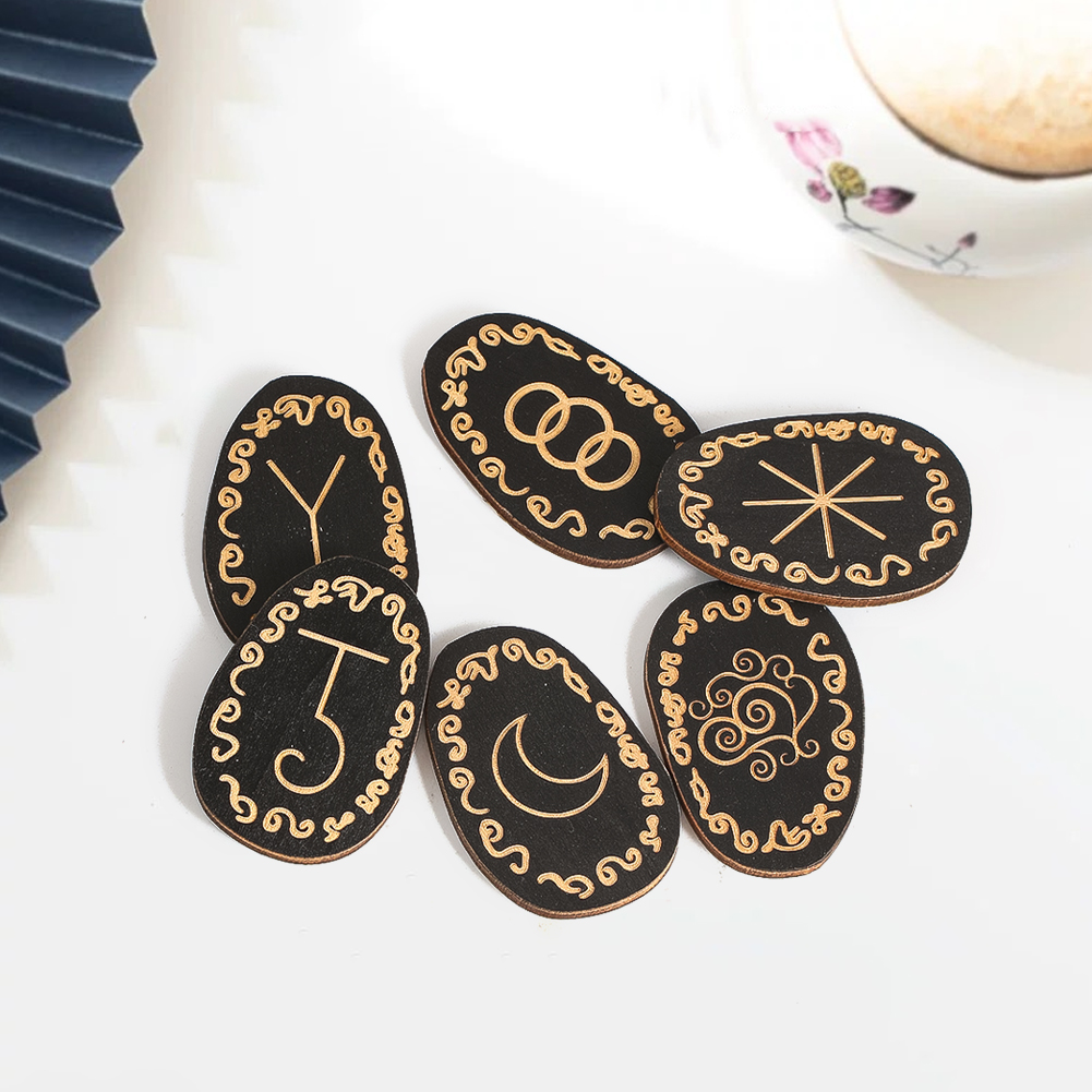 Complete Rune Stones Set Woode - Board Game Vikings recensie en prijs
