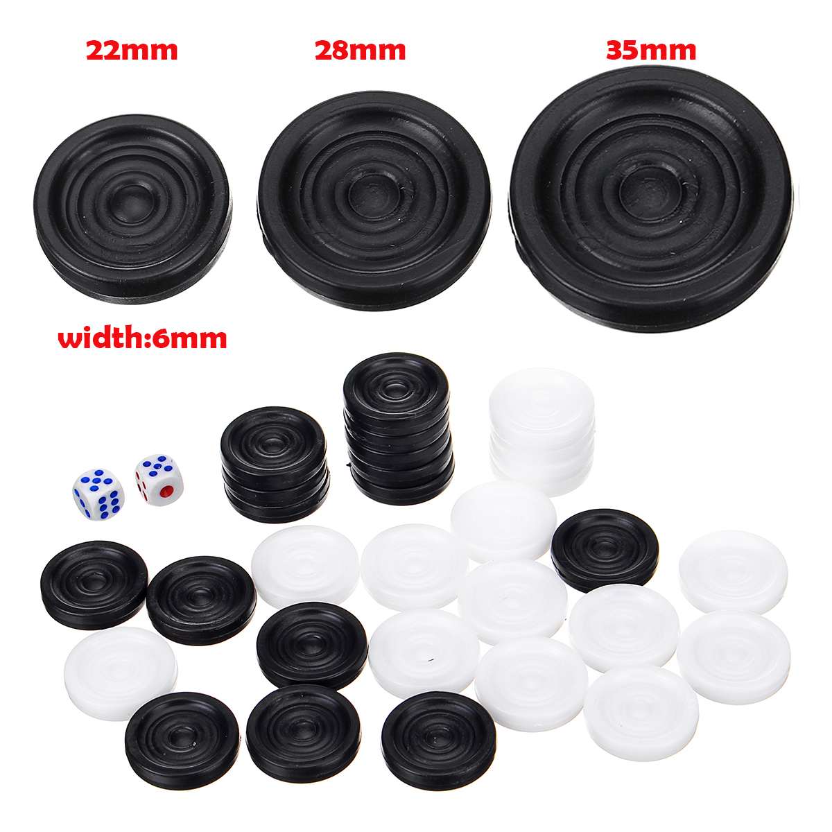 32 PCS Backgammon Chess Piece  - Board Game Operation recensie en prijs