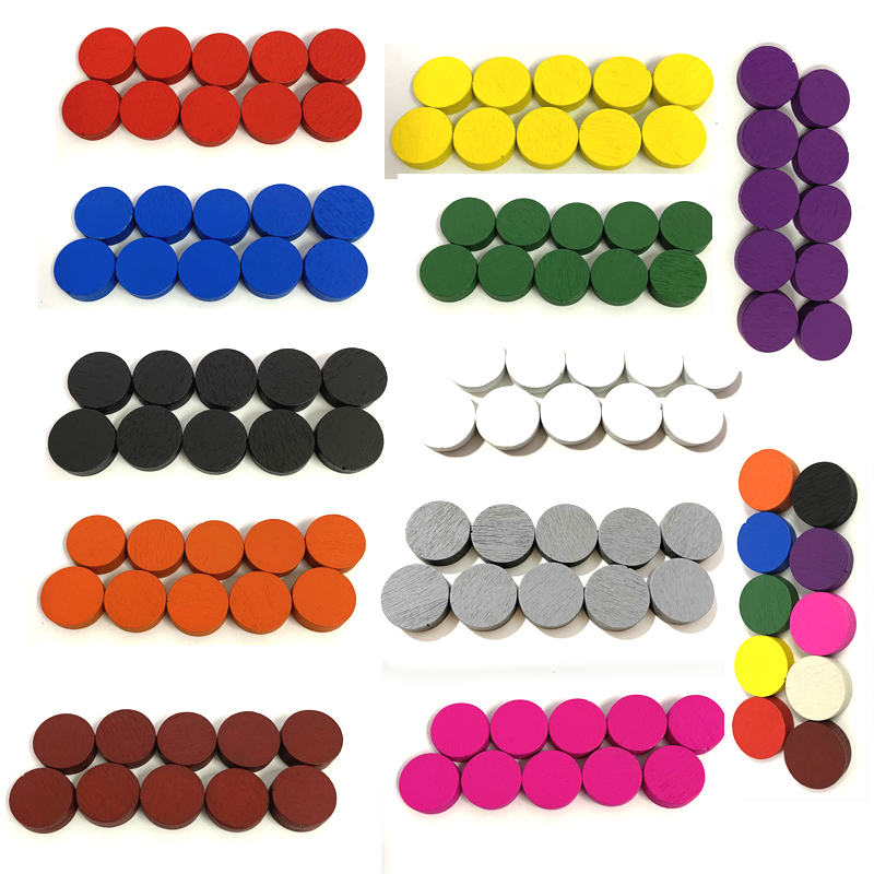 100pieces Diameter 15*5MM Wood - Board Game Verdant recensie en prijs