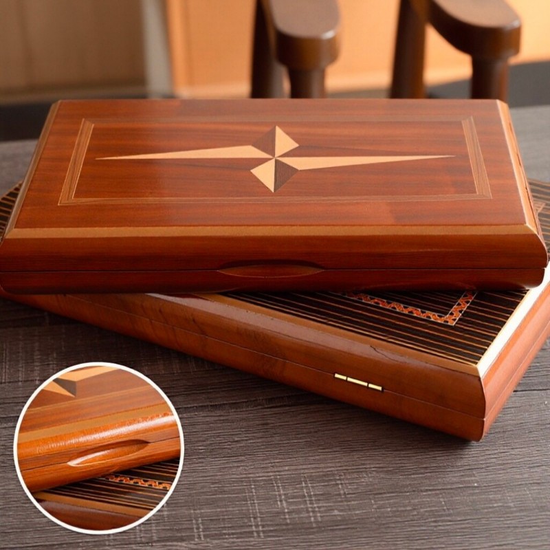 Solid Wood Backgammon 11-19 In - Board Game Operation recensie en prijs