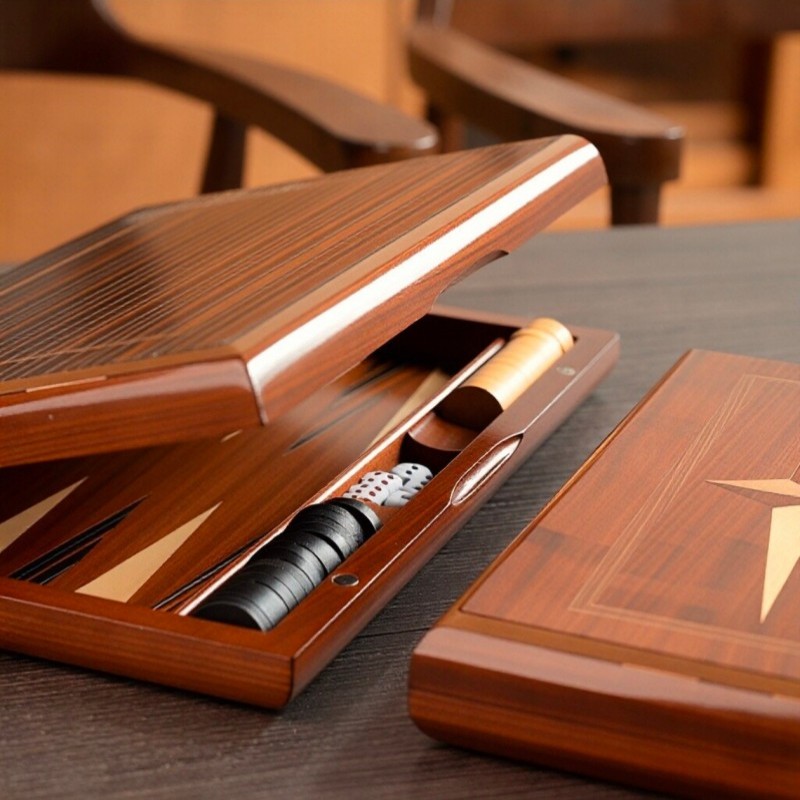 Solid Wood Backgammon 11-19 In - Board Game Operation recensie en prijs