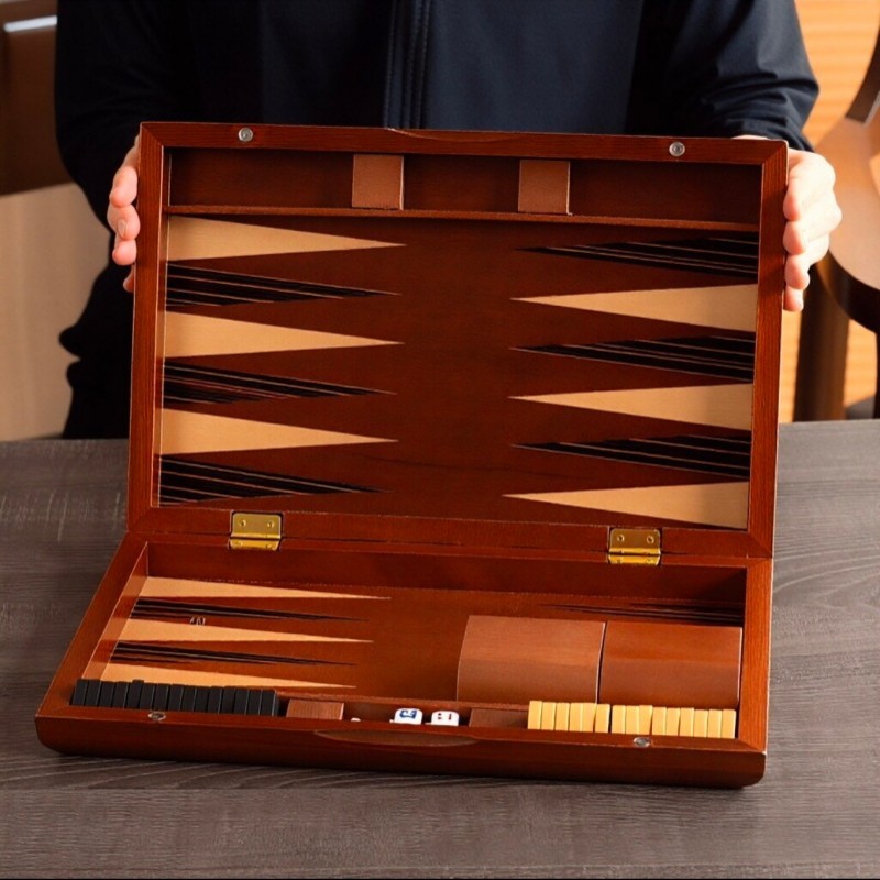 Solid Wood Backgammon 11-19 In - Board Game Operation recensie en prijs