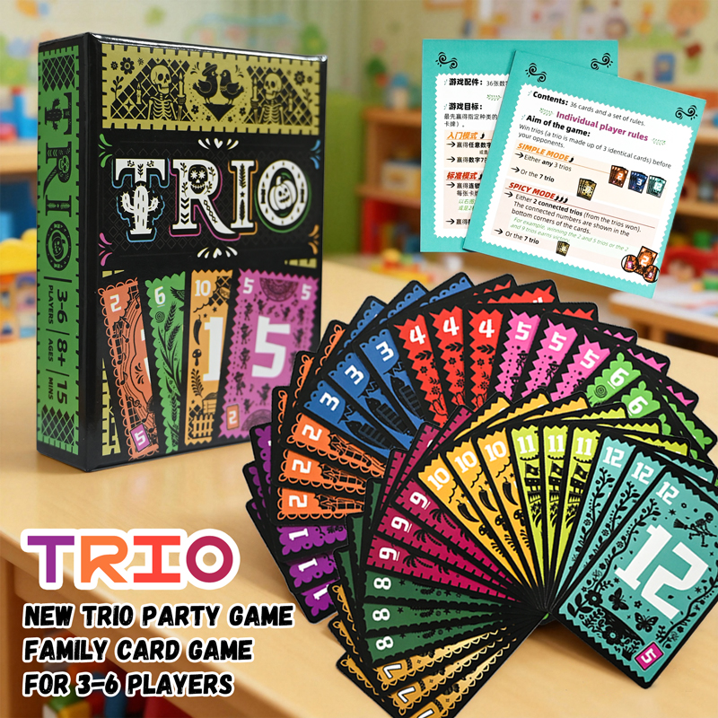Strategic Card Board Game TRIO - Cooperative Card Game recensie en prijs