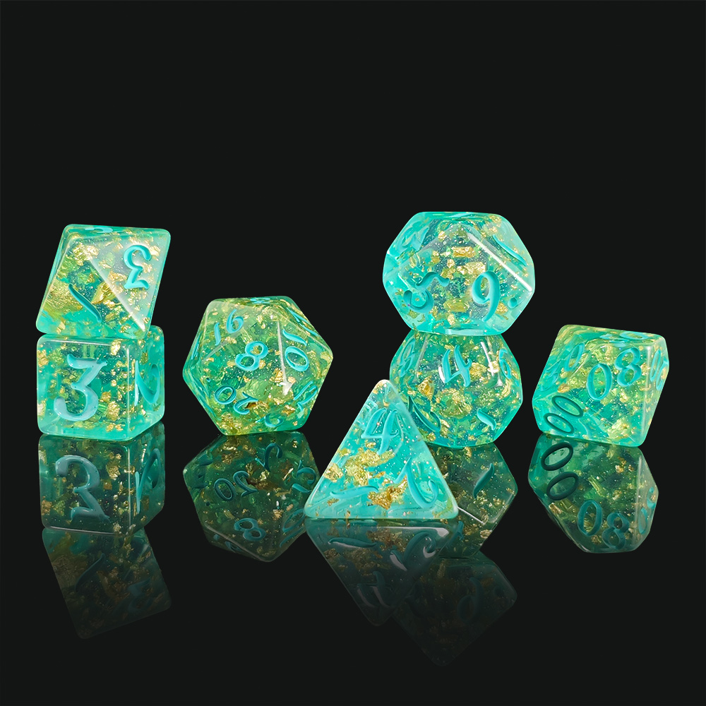7Pcs/set Glitter Dice Set DnD  - Board Game Live recensie en prijs