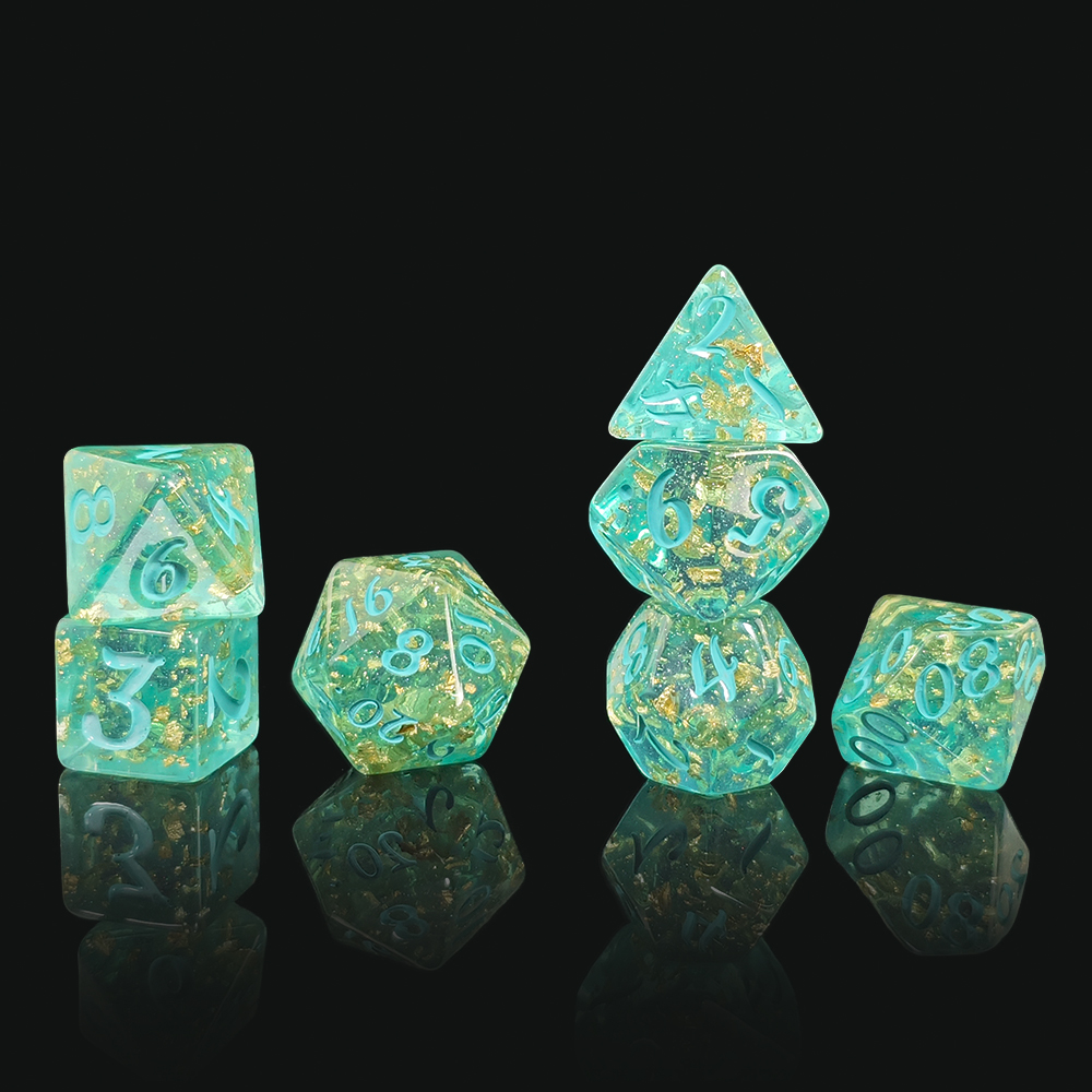 7Pcs/set Glitter Dice Set DnD  - Board Game Live recensie en prijs
