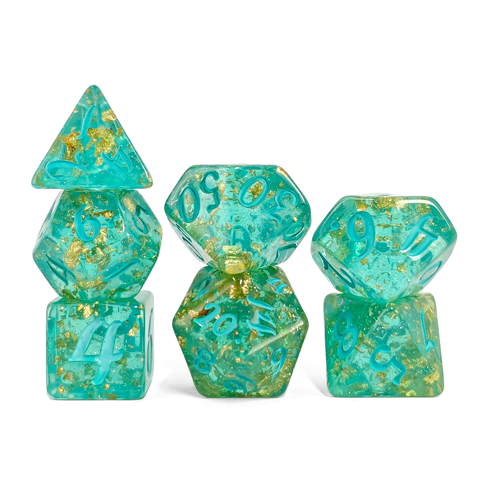 7Pcs/set Glitter Dice Set DnD  - Board Game Live recensie en prijs