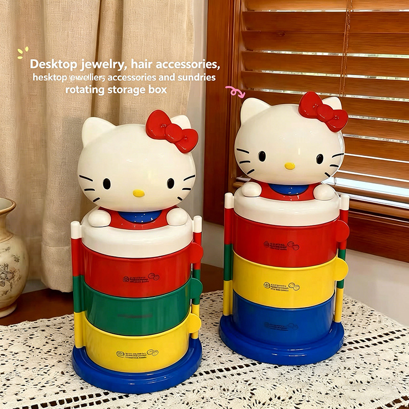 Cute Kitty Rotating Dustproof  - Token Tray Organizer recensie en prijs