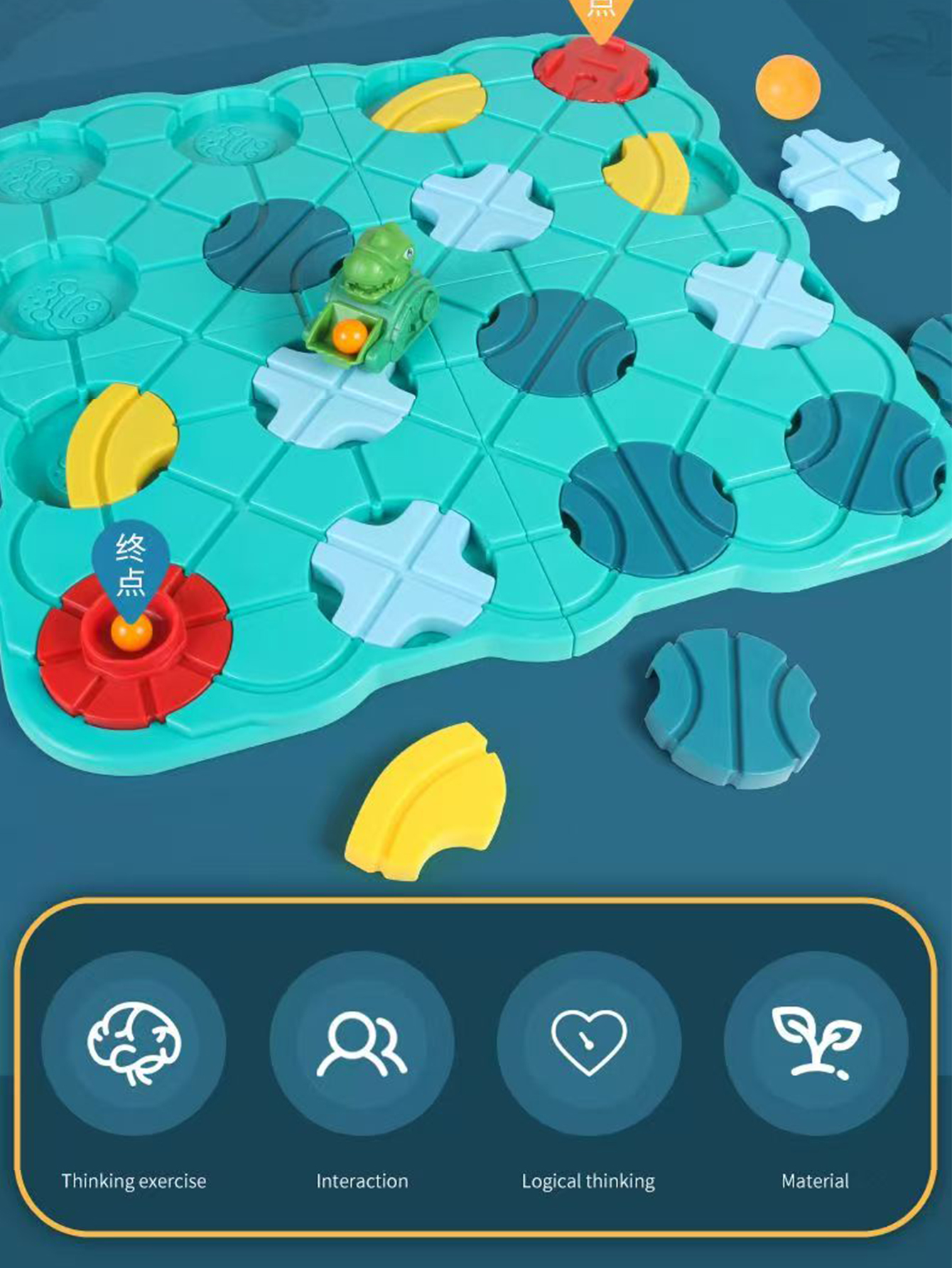 Logical Road Builder Maze Toy  - Board Game Path recensie en prijs
