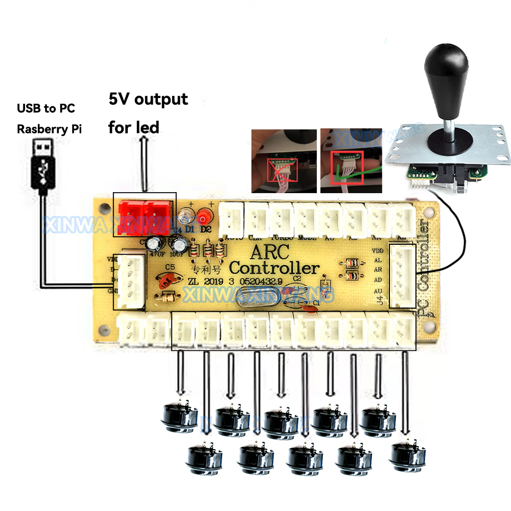 Arcade Joystick Copy SANWA Gam - Board Game Path recensie en prijs
