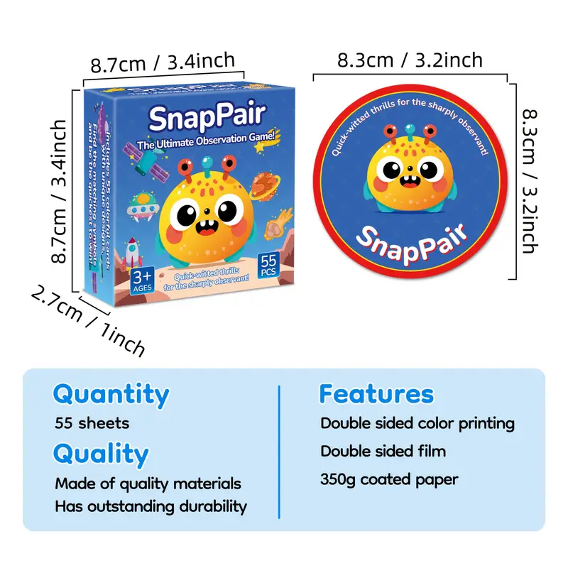 Matching game, includes 55 car - Cooperative Card Game recensie en prijs