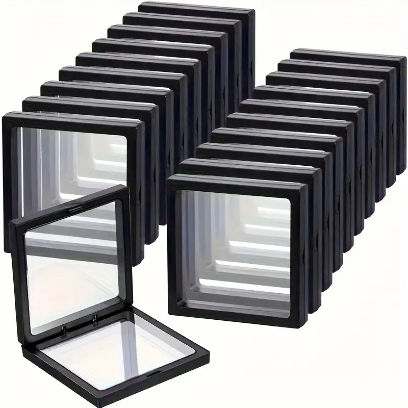 20Pcs Clearview 3D Floating Di - Token Tray Organizer recensie en prijs