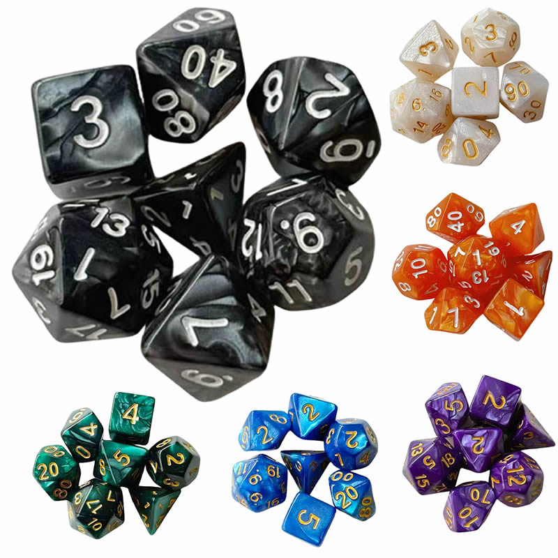 7pcs DND Dice Set Color Polyhe - Board Game Verdant recensie en prijs