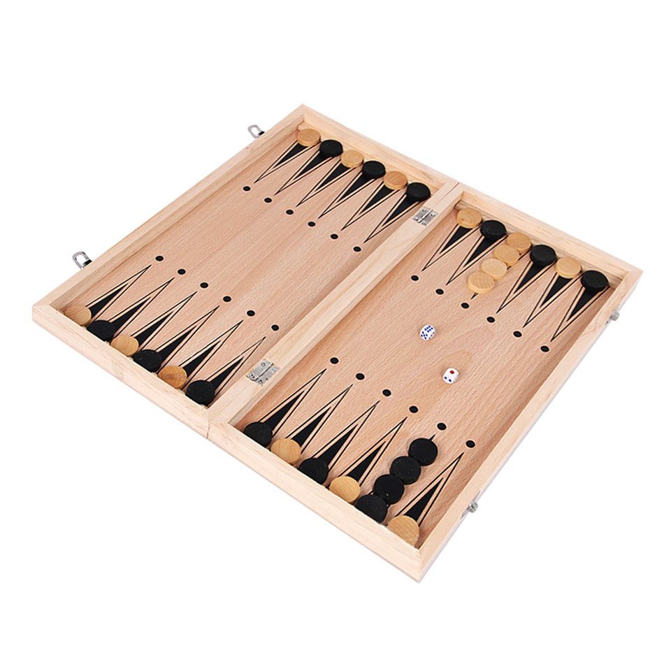 3 in 1 Wooden Chess Backgammon - Board Game Operation recensie en prijs