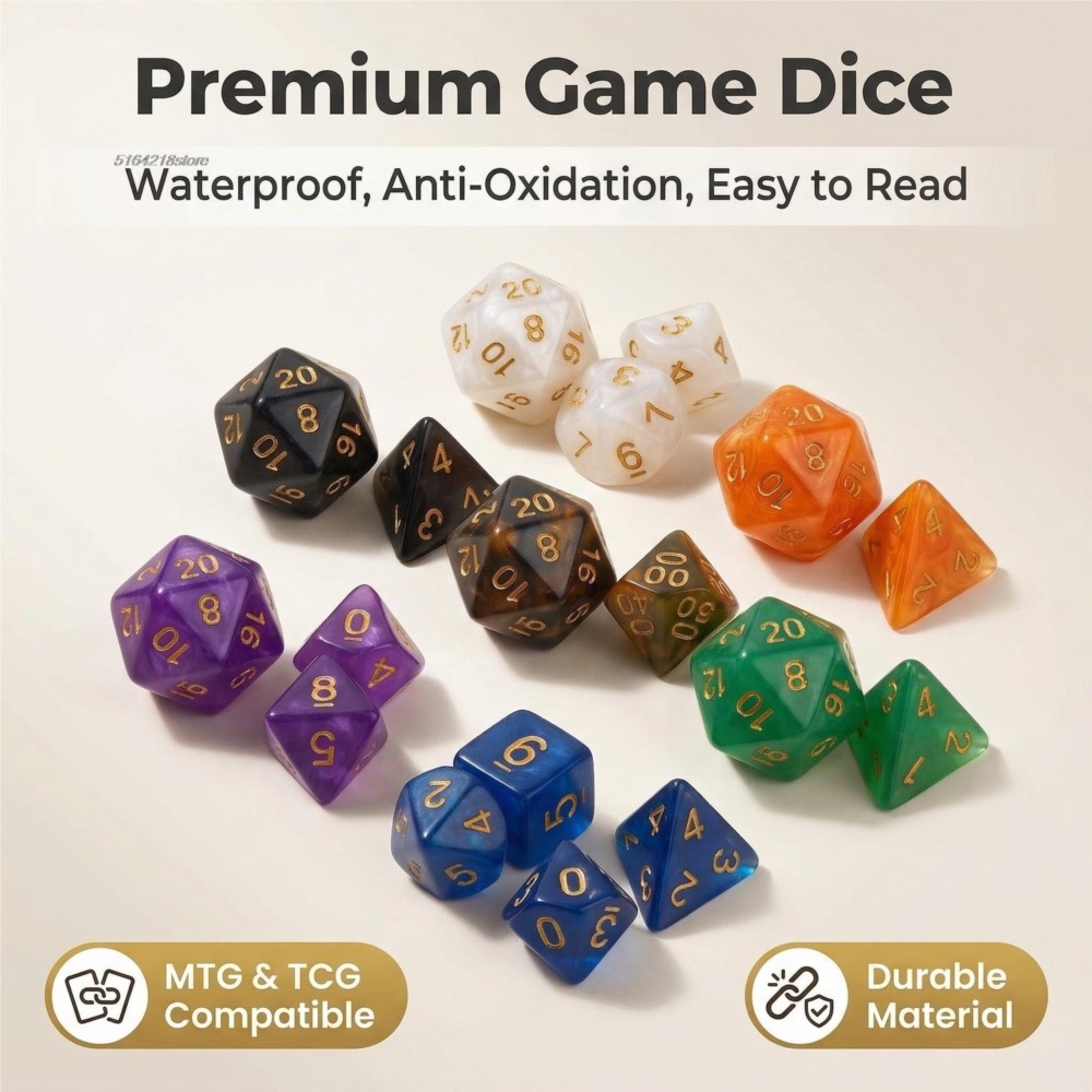 7pcs Set Dice Board Games Roll - Board Game Verdant recensie en prijs