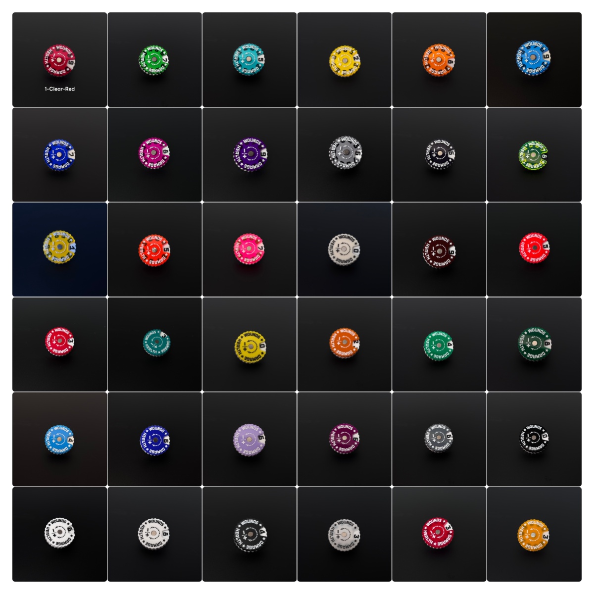 25x25x6mm Wound Tracker Table  - Board Game Path recensie en prijs