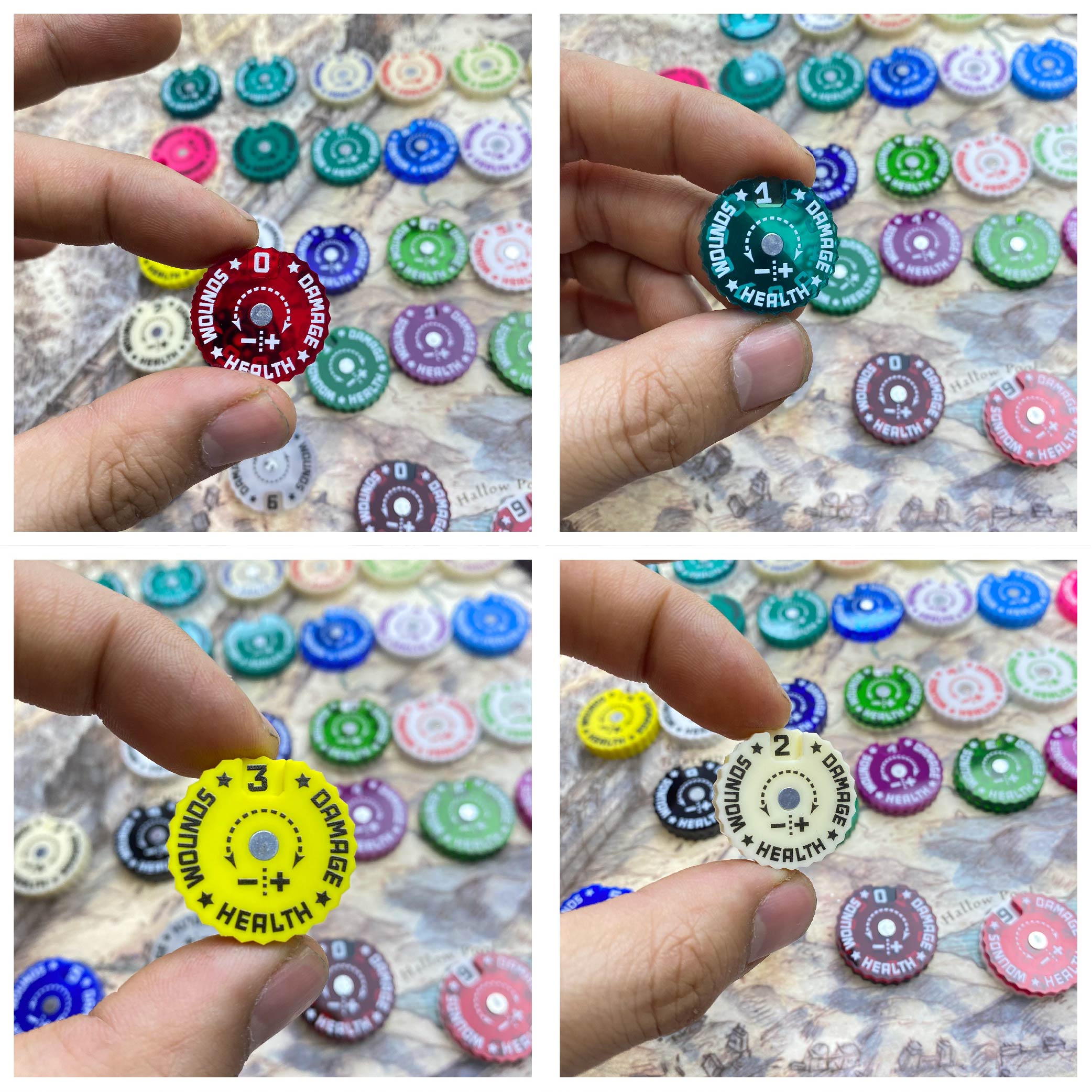 25x25x6mm Wound Tracker Table  - Board Game Path recensie en prijs