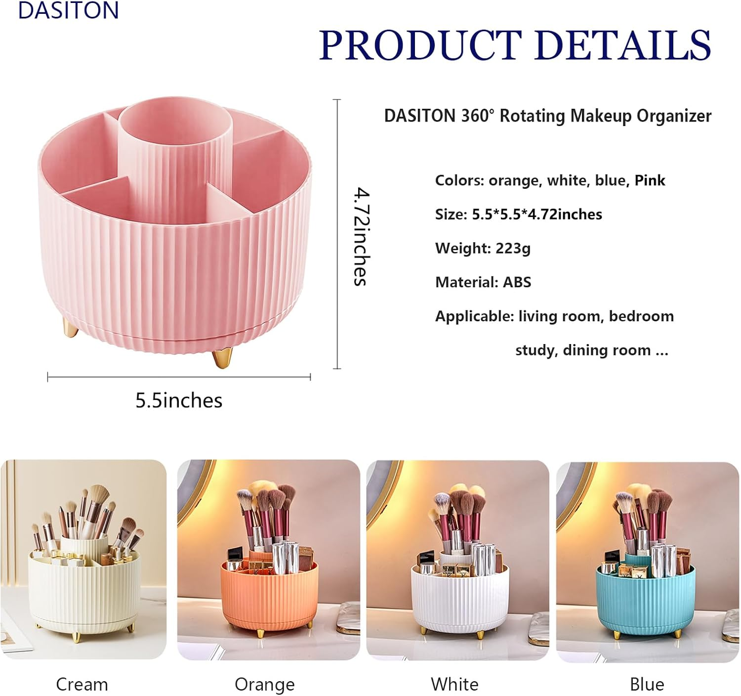 360° Rotating Makeup Tool Stor - Token Tray Organizer recensie en prijs