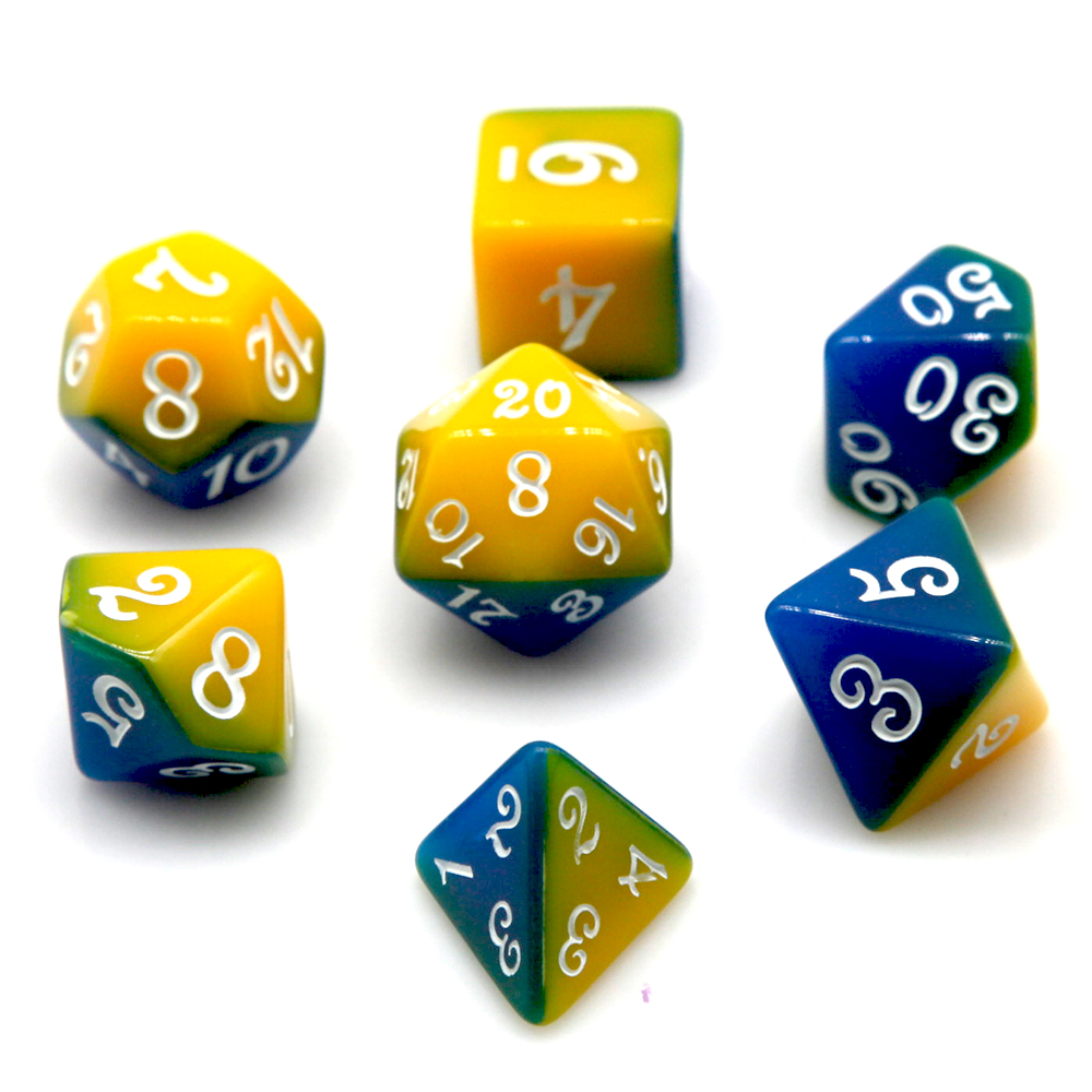 Blue & Yellow Dual Color Polyh - Board Game Live recensie en prijs